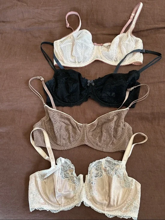 10 BRA Bundle Sizes 34DDD (2), 36D (4), 38D (4). Natori, Wacoal. Sexy Demi bras - Picture 4 of 9